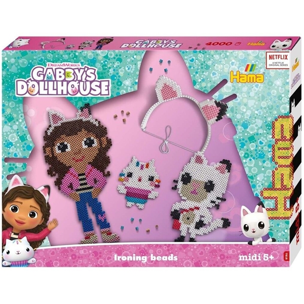 Hama Midi Gift Box Gabby's Dollhouse 4000 st