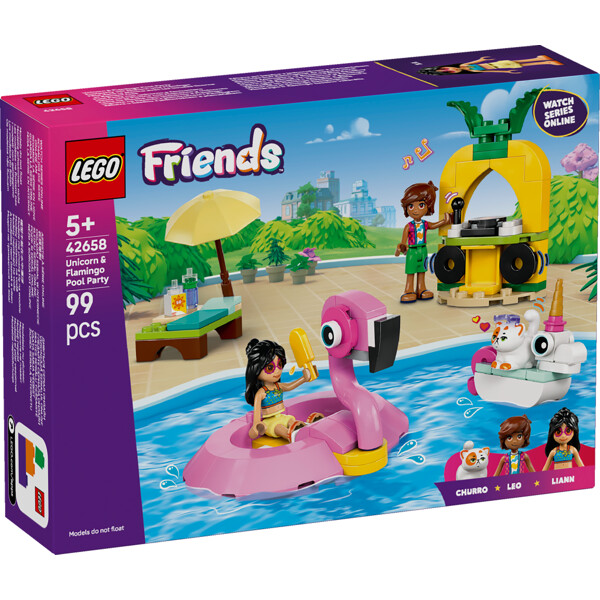 42658 LEGO Friends Poolparty Enhörning & Flamingo