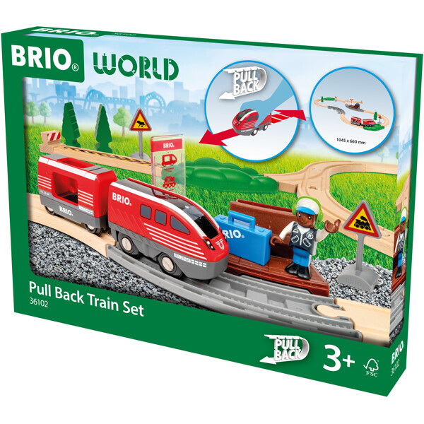 BRIO 36102 Pull Back Train Set