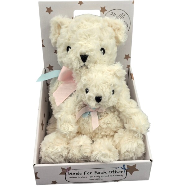 Carlo Baby Syskonnalle Stor & Liten Benvit