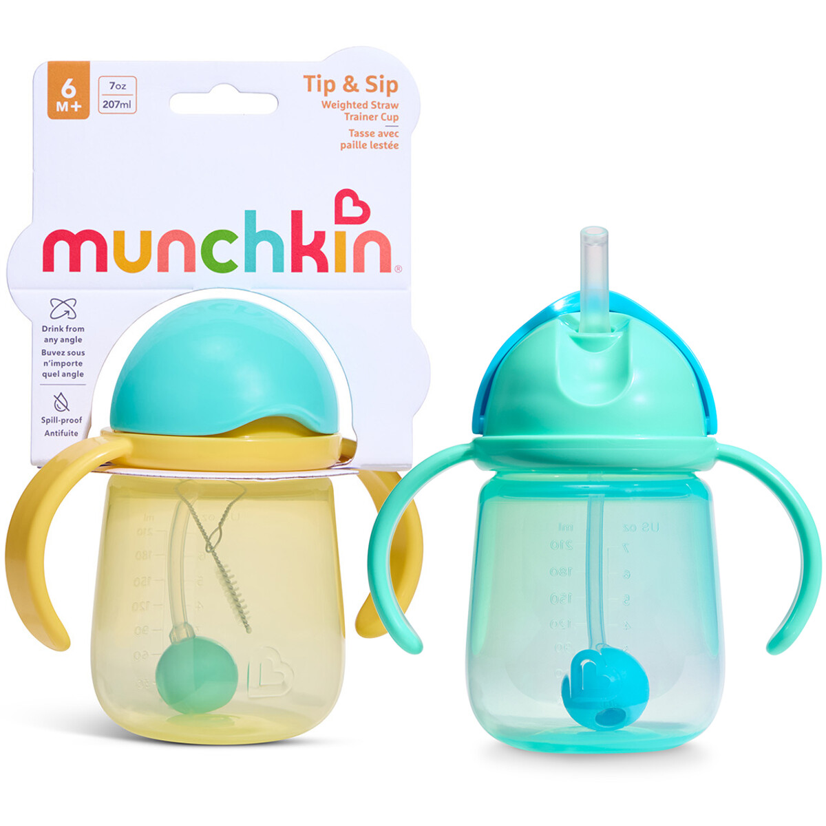 Munchkin 2-p Tip & Sip Straw Trainer Cup