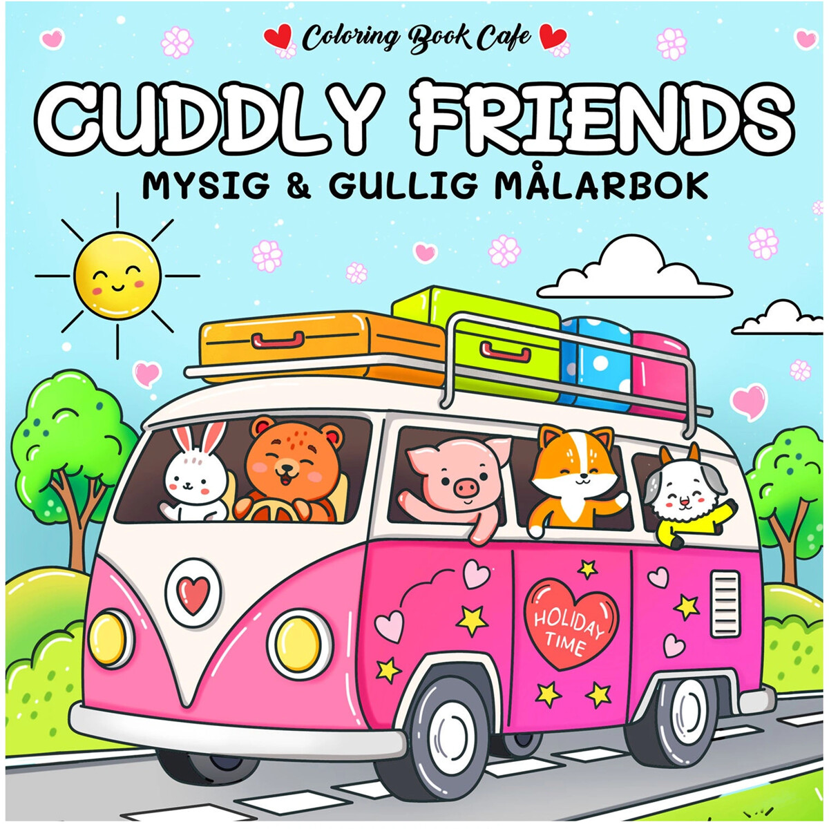 Målarbok: Cozy Cuddly Friends