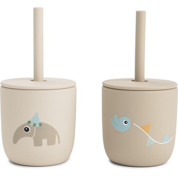 Done by Deer Silicone Straw Cup 2-p