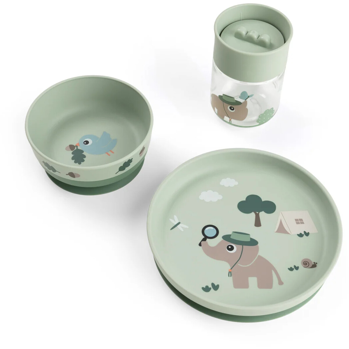 Done by Deer Foodie Set Tiny Trails Green