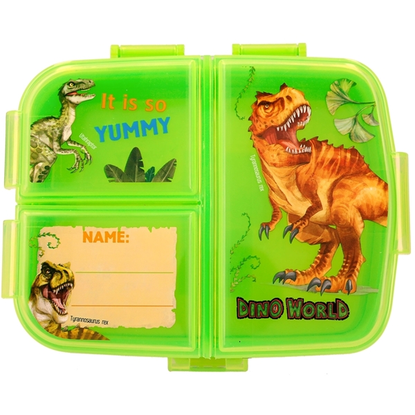 Dino World Matlåda m. 3 fack