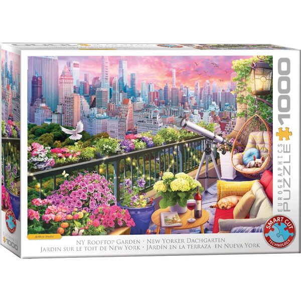 Pussel 1000 Bitar NY Rooftop Garden (Smart Cut)
