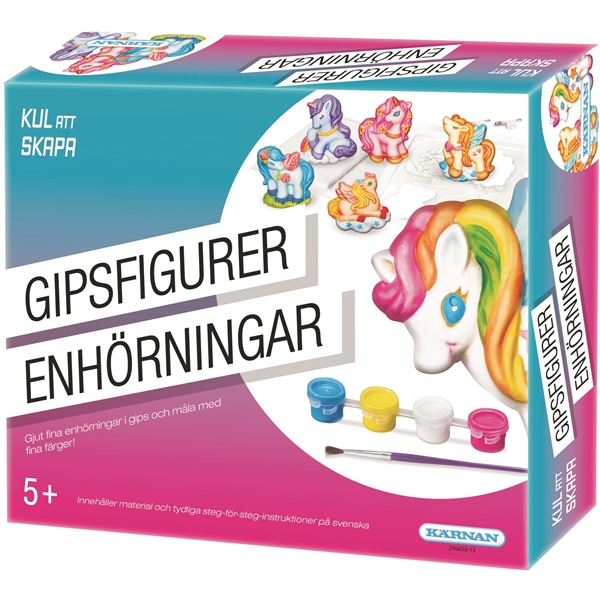 Kul Att Skapa Gipsfigurer Enhörningar