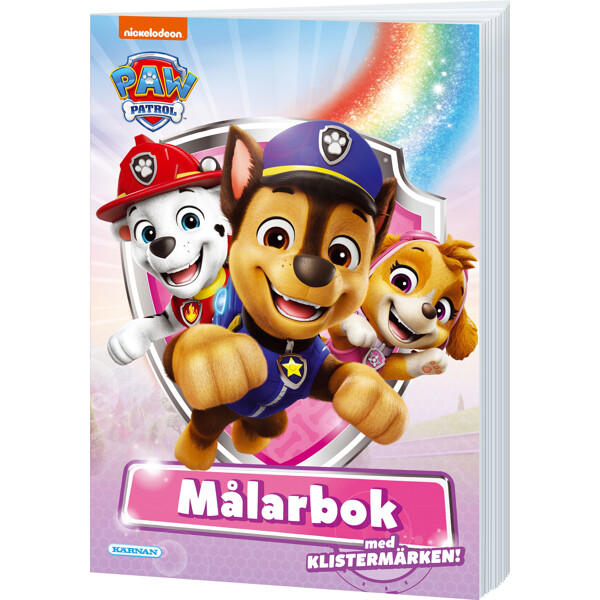 Målarbok Paw Patrol med Klistermärken