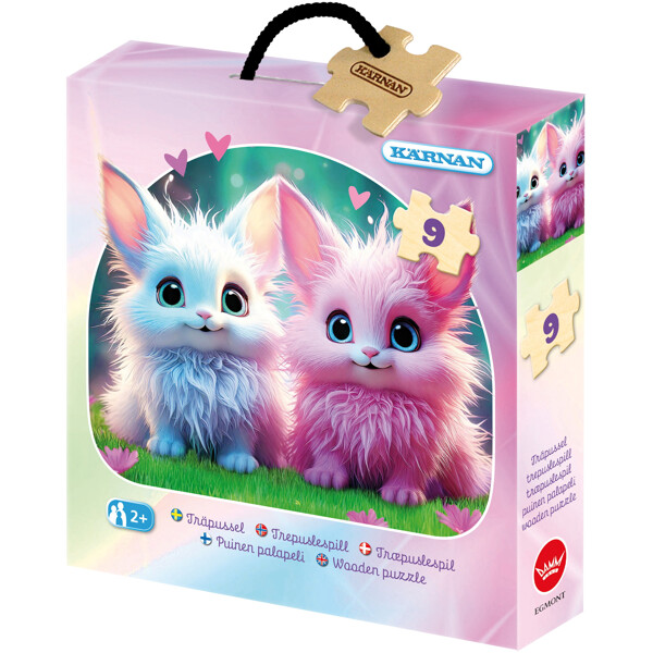 Träpussel 9 Bitar Fantasidjur