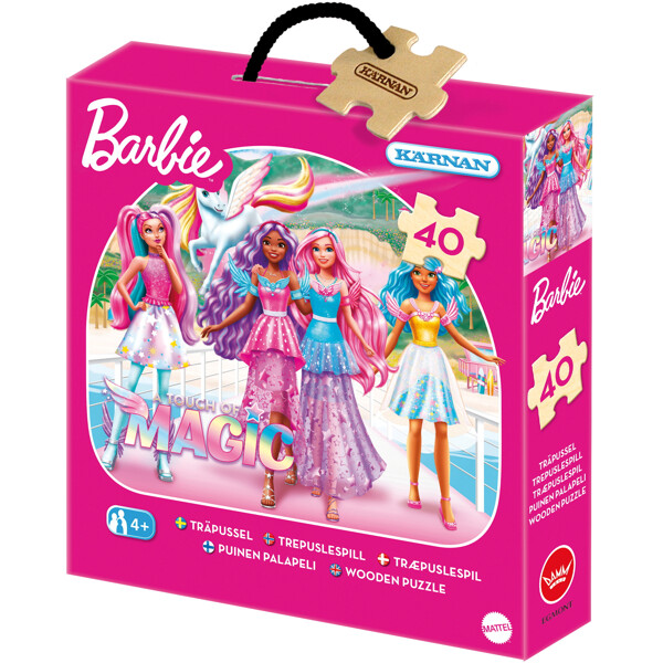 Träpussel 40 Bitar Barbie