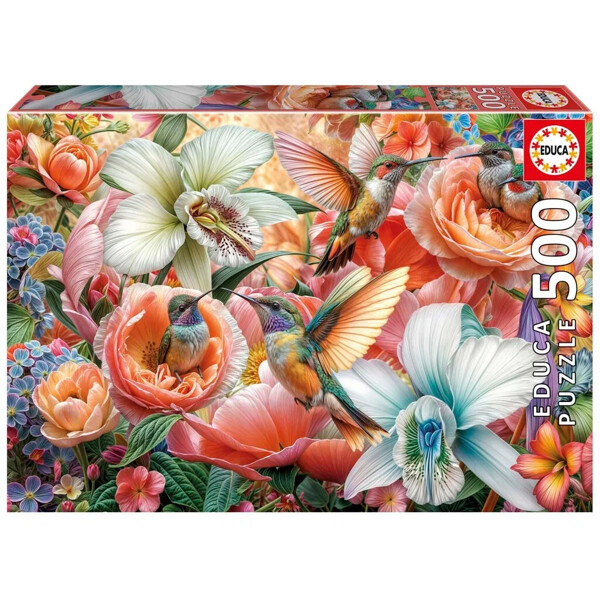 Educa Pussel 500 Bitar Hummingbird Garden