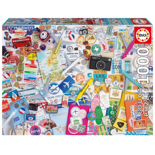 Educa Pussel 1000 Bitar Travel Collage