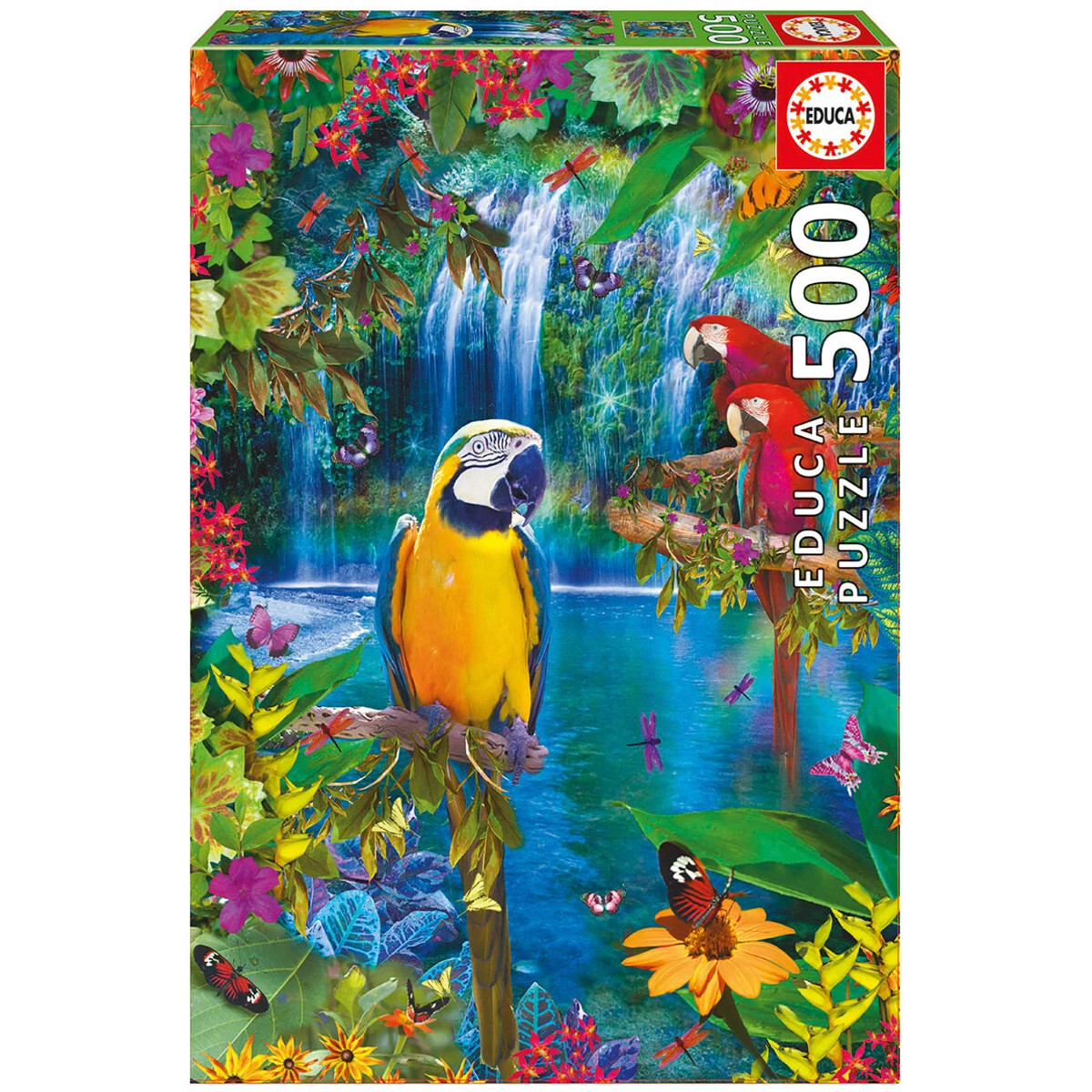 Educa Pussel 500 Bitar Bird Tropical Land