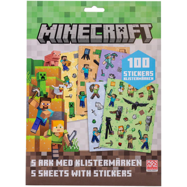 Minecraft 100 st Klistermärken