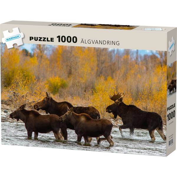 Pussel 1000 Bitar Kärnan Vandrande Älgar
