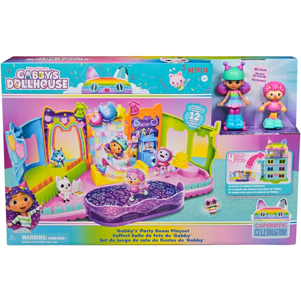 Gabby's Dollhouse Rooftop Roller Party Playset