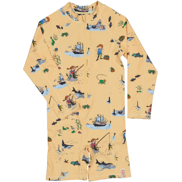 UV-dräkt Pippi Långstrump Gul