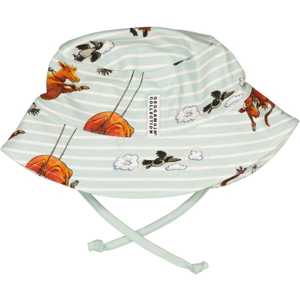 Geggamoja Solhatt Mamma Mu Mint/Vit