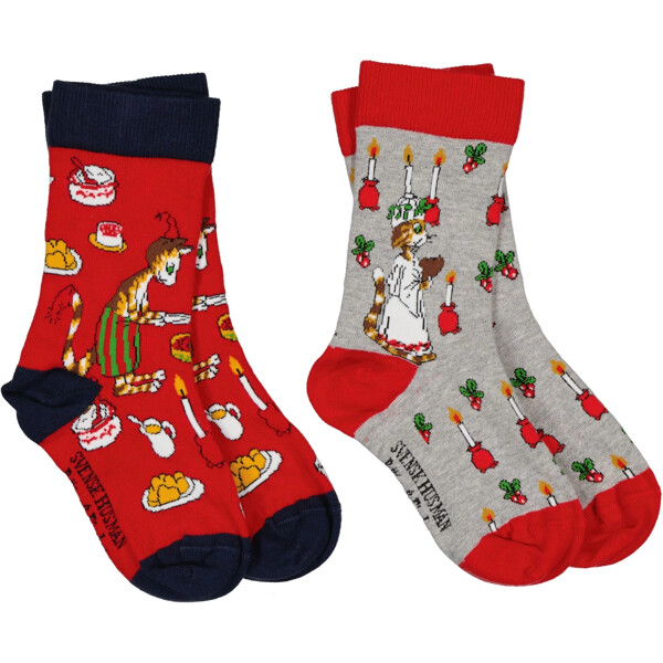 Strumpor Pettson & Findus Jul 2-p