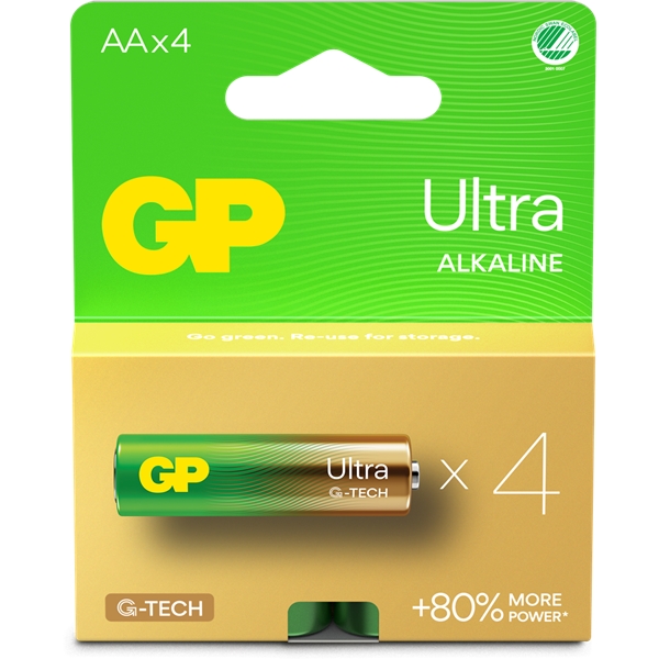 GP Batteries AA, 1.5V, 4-pack