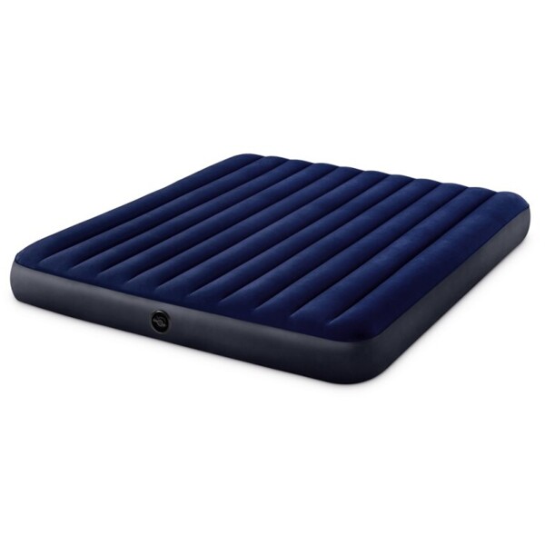 Intex Klassisk Downy Luftmadrass 183x203x25 cm