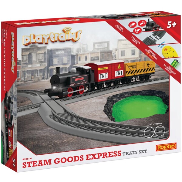 Steam Goods Express Battery Operated Train Set