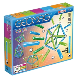 Kids Geomag 532 Magnetic Glitter Construction Set 44 Pcs Playset Gift 