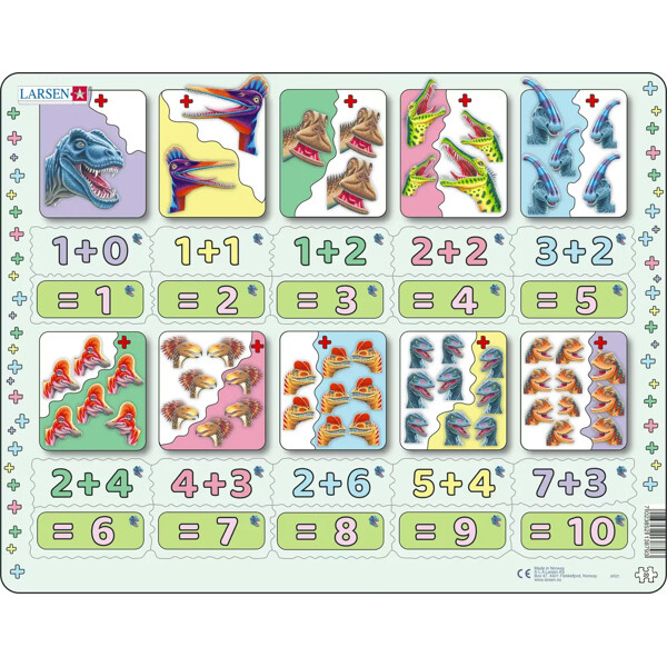 Pussel 20 Bitar Addition Tal & Mängder