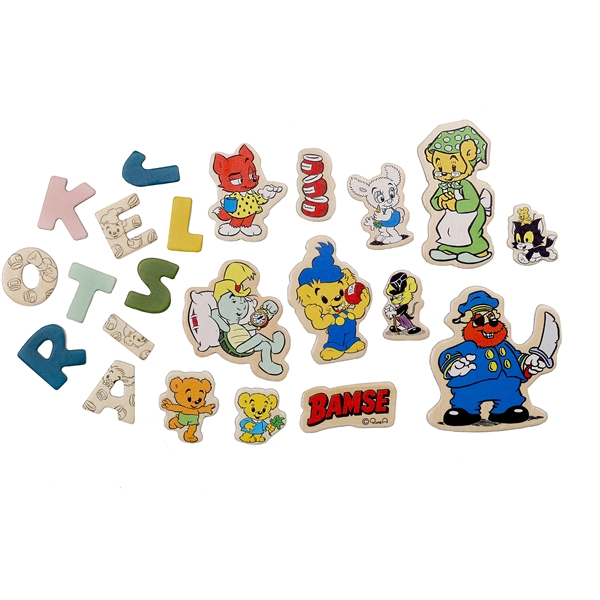 Bamse Magnetbokstäver & Figurer