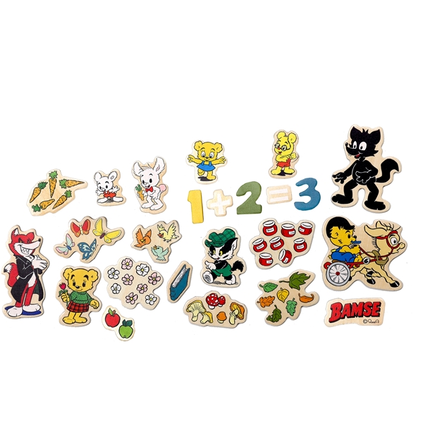 Bamse Magnetsiffror & Figurer