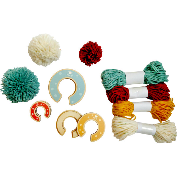 Micki Pom Pom 3-Pack i Trä