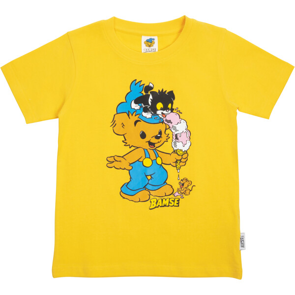 Bamse T-Shirt Glasstrut Gul