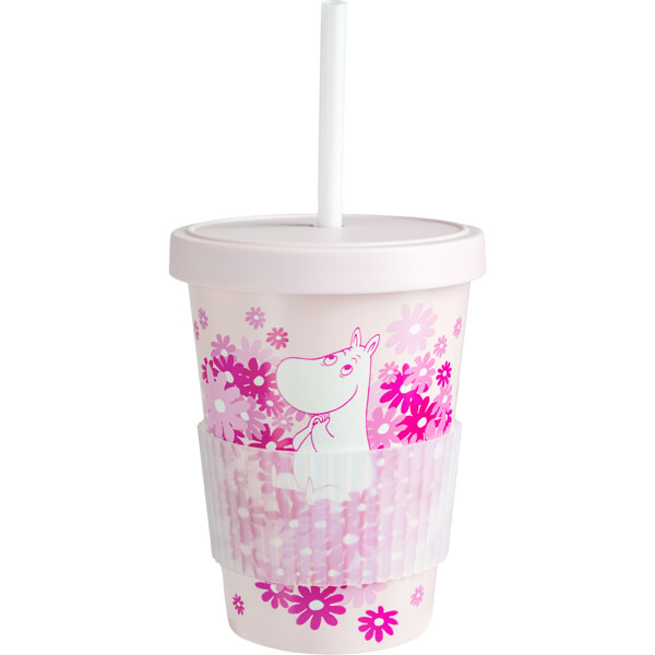 Mumin Blomsterhjärta Sugrörsmugg