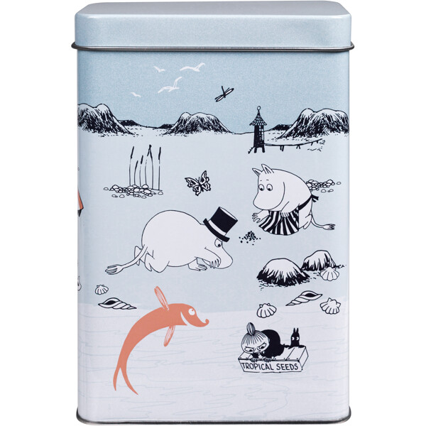 Mumin Strandtur Kaffeburk Blå