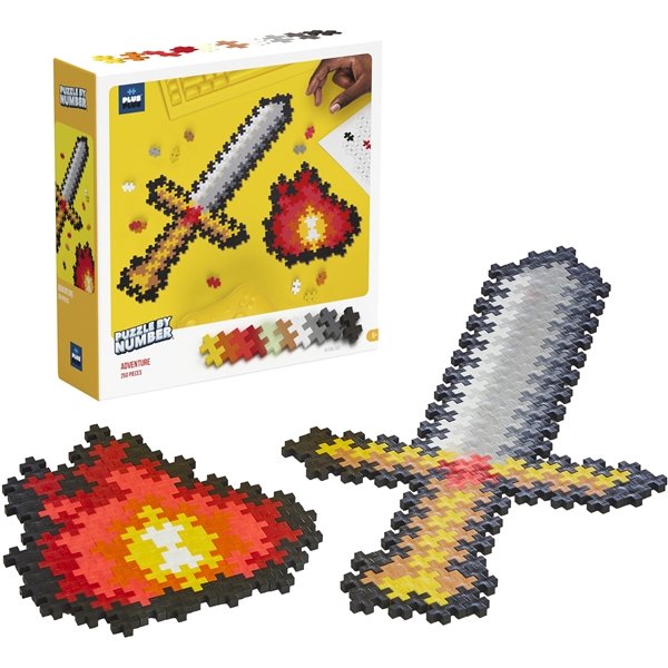 Plus-Plus Puzzle By Number Adventure 250 Delar