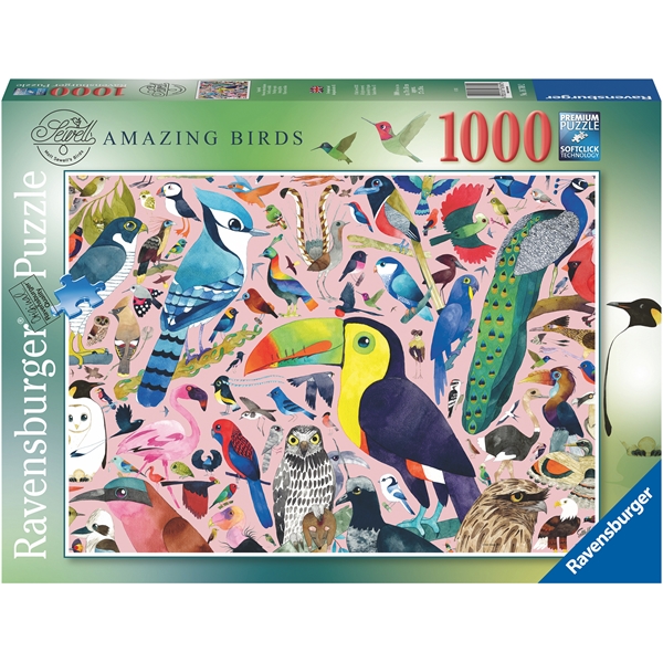 Pussel 1000 Bitar Amazing Birds