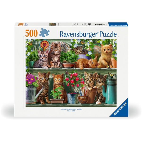 Pussel 500 Bitar Cats On The Shelf
