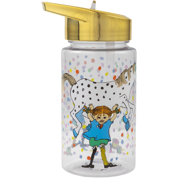 Pippi Födelsedag Vattenflaska Guld 500 ml