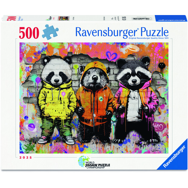 Pussel 500 Bitar Animal Graffiti