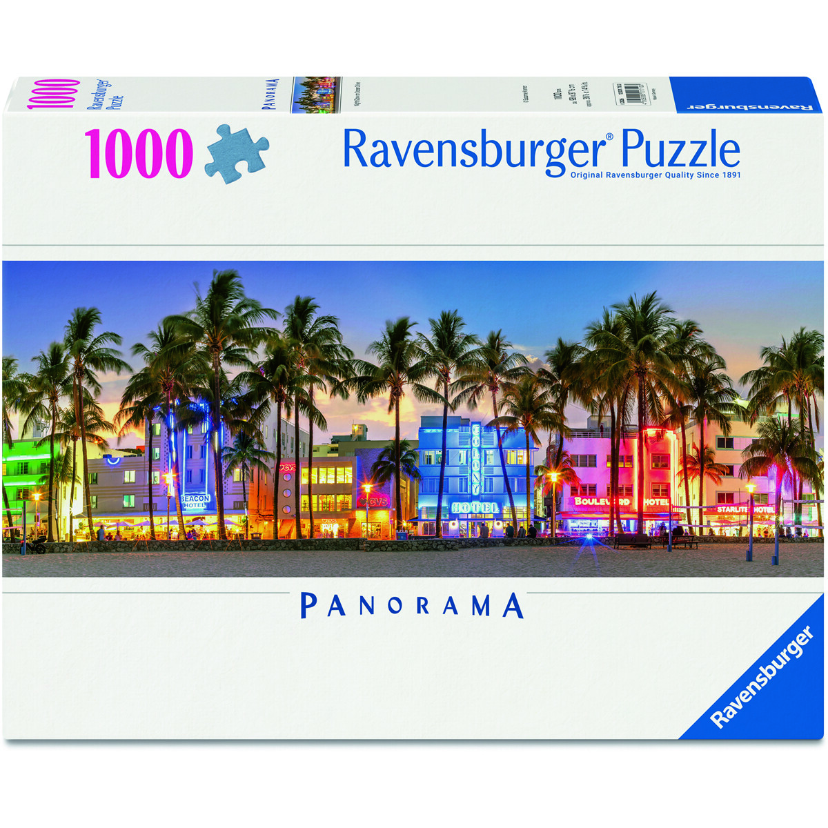 Pussel 1000 Bitar Night Glow on Ocean Drive
