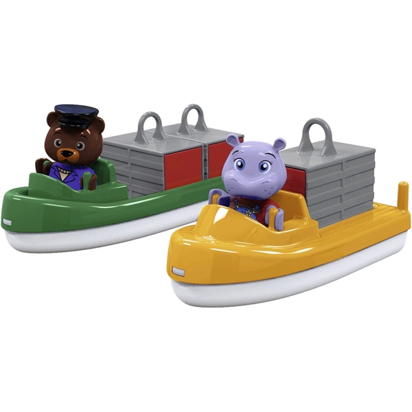 AquaPlay Container- & Transportbåt + Figurer