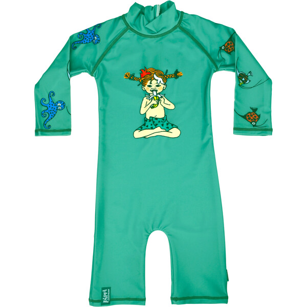 Swimpy UV-dräkt Pippi Söderhavet Grön