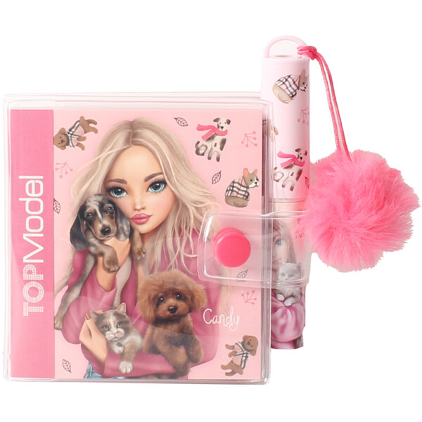 TOPModel Mini Skrivhäfte m. penna Candy