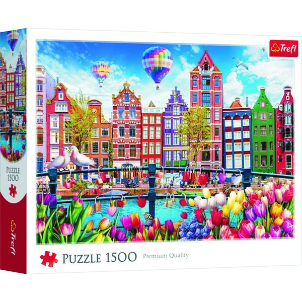 Pussel 1500 Bitar Trefl Colourful Amsterdam