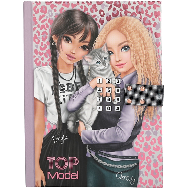 TOPModel Dagbok m. kod & musik REBEL KITTY