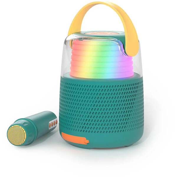 Högtalare Karaoke Kit Mic LED Blå