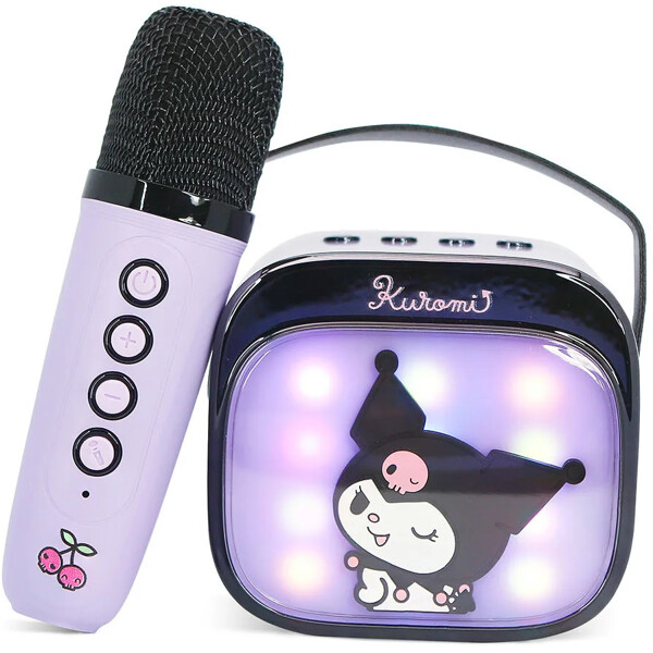 Karaokehögtalare Kuromi Popsing Mikrofon LED