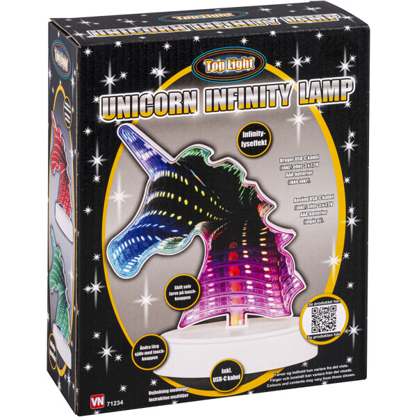 Unicorn Infinitylampa