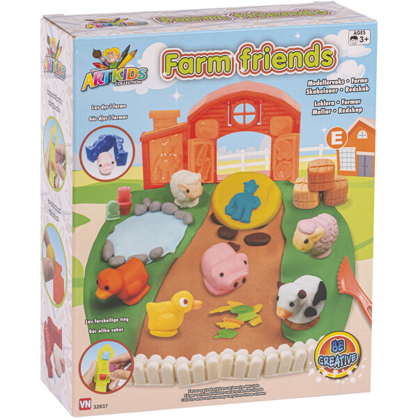 Artkids Farm Friends Leklera m. formar