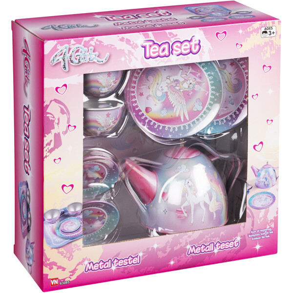 4-Girlz 9 Delar Teset Unicorn